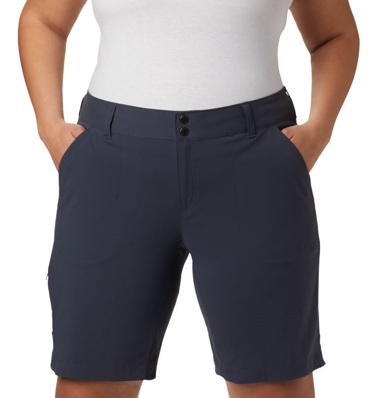 Women's Columbia Saturday Trail Long Shorts Navy | Plus Size CA-B130A